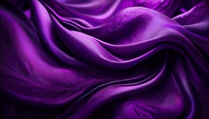 Obraz premium purple silk satin backdrop background wallpaper deep tone luxurious luxury elegant elegance silk satin rippled fabric