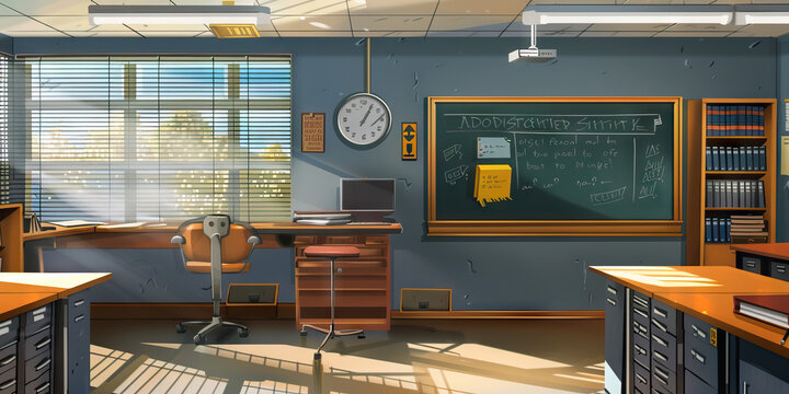 Academic Advisor's Wall: Featuring academic success tips, graduation requirements, and a board with student advising hours.