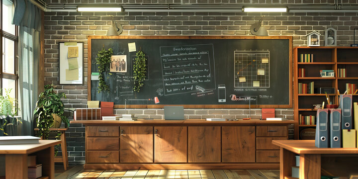 Academic Advisor's Wall: Featuring academic success tips, graduation requirements, and a board with student advising hours.