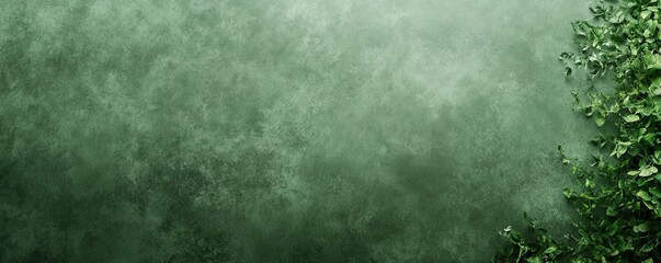 Lush green foliage against a textured background, creating a vibrant and refreshing natural atmosphere.