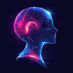 Obraz premium Inspiring Artificial Intelligence Logo Reflecting Digital Creativity