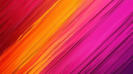 Vibrant gradient background featuring bold stripes in pink, orange, and purple hues.