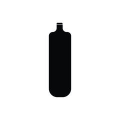 Plastic bottle icon flat style sign vector
