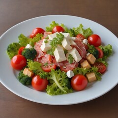 Gemischter Salat. Generative AI Technologie