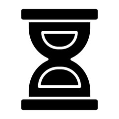 Hourglass Glyph Icon Design