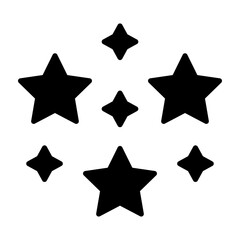 Stars Glyph Icon Design