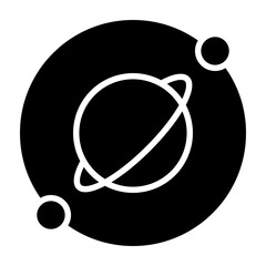 Orbit Glyph Icon Design