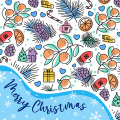 cute winter christmas card