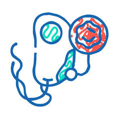 Obraz premium cell molecular structure doodle icon sketch vector. cell molecular structure sign. isolated symbol illustration