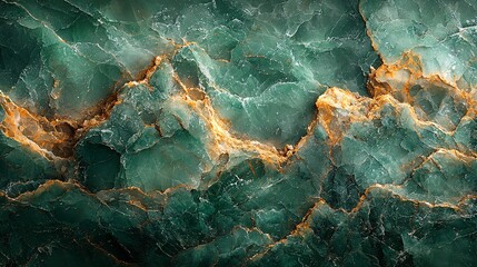 A smooth, soft green marble surface with delicate golden veins, offering a serene and refined look