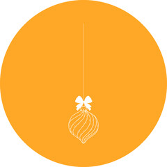 Christmas, New Year Vector Icon element, Isolated white background