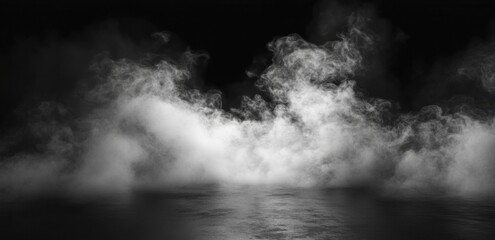 Ethereal Mist: A Monochromatic Journey Through Nature's Enigmatic Veil