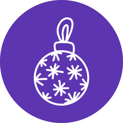 Christmas, New Year Vector Icon element, Isolated white background