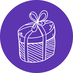 Christmas, New Year Vector Icon element, Isolated white background