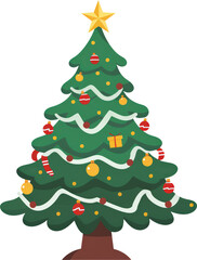 A festive Christmas tree