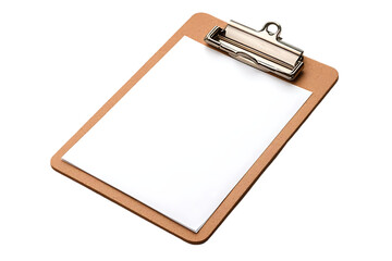 Photo Clipboard Blank Paper on Black Background for Business