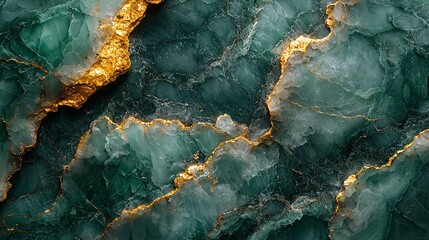 A soft, tranquil pastel green marble surface featuring delicate golden veins, creating a peaceful and luxurious vibe