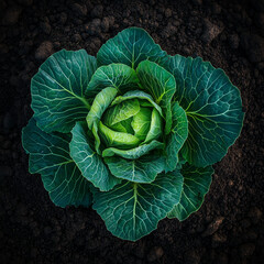 Obraz premium capturing fruit-bearing plants vegetable, thriving in dark soil. Each plant is depicted with its full fruits 