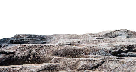 close up of mineral stone with transparent background. shot with landscape view for display product