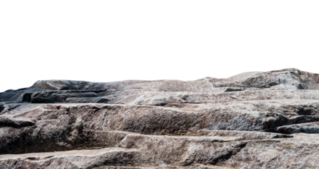 close up of mineral stone with transparent background. shot with landscape view for display product