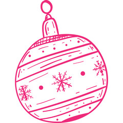 Christmas, New Year Vector Icon element, Isolated white background