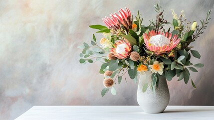 Elegant Floral Arrangement in Soft Tones