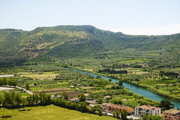 View of Bosa from the Serravalle's Castle, Sardinia, Italy
