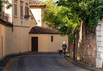 Italia, Toscana, città di Firenze. Via di San Leonardo.