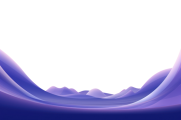 PNG Abstract purple wave border, transparent background