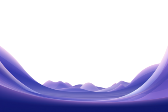 PNG Abstract purple wave border, transparent background