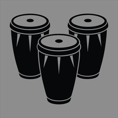 black and white drum