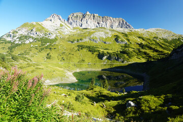 Formarinsee, a lake in the Austrian Alps