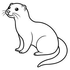 Charming Otter Vector Illustration Showcasing the Adorable Features of These Playful Animals
