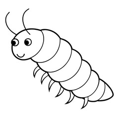 Vector Illustration of Larvae in Nature’s Lifecycle
