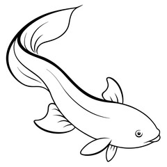 Catfish Vector Illustration Sleek and Stylish Design for Your Project
