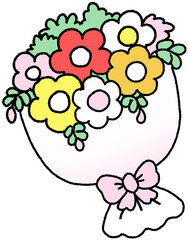 꽃다발 일러스트