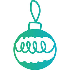 Christmas, New Year Vector Icon element, Isolated white background