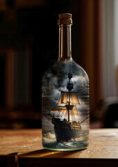 Ship in a bottle