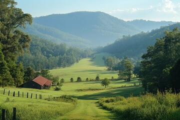 Serene Mountain Valley