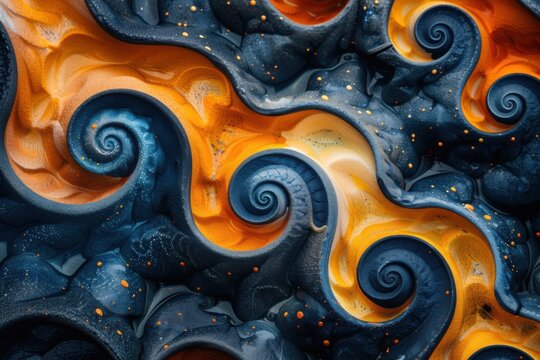 abstract background in colors and patterns for National Fossil Day 