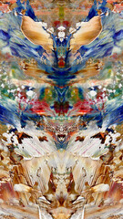 Abstract background wallpaper. Ethnic pattern. Mixtures of oil paint. Trendy hand painting canvas. Wall decor and Wall art prints Idea. 3D Texture. Art object