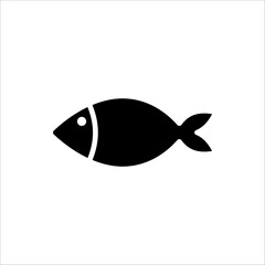 Fish icon. Fish vector illustration for web design. Isolated on white background.
