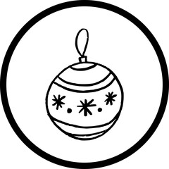 Christmas, New Year Vector Icon element, Isolated white background