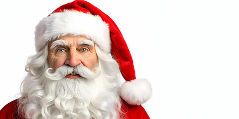 Naklejka premium 3D Santa Baking Cookies with Kids: Candid Scene of Holiday Joy, Laughter, and Fun, Iconic Design on White Background