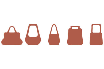 Simple handbag Illustration set design