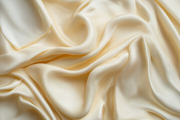 Fototapeta premium Smooth pastel orange colored satin cloth texture for background