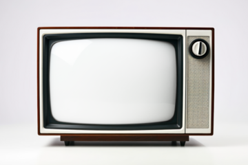 PNG vintage TV screen mockup, transparent design