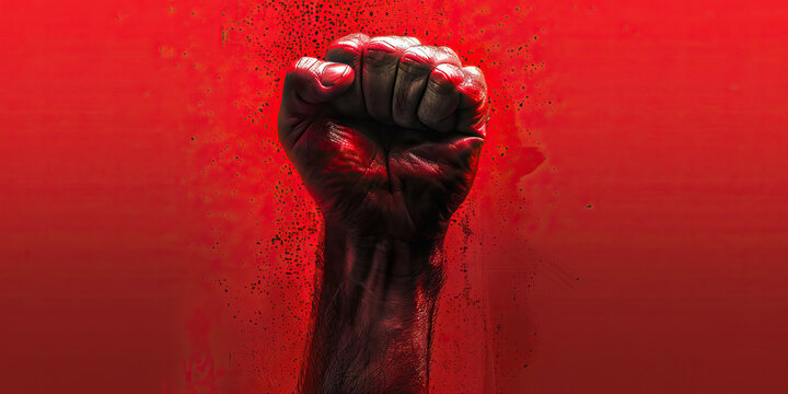 Indignation (Dark Red): A raised fist symbolizing anger or righteous anger.