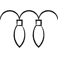 Christmas, New Year Vector Icon element, Isolated white background