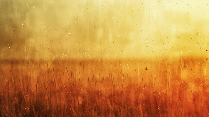 Obraz premium Golden Field at Sunset with Abstract Light Effects..